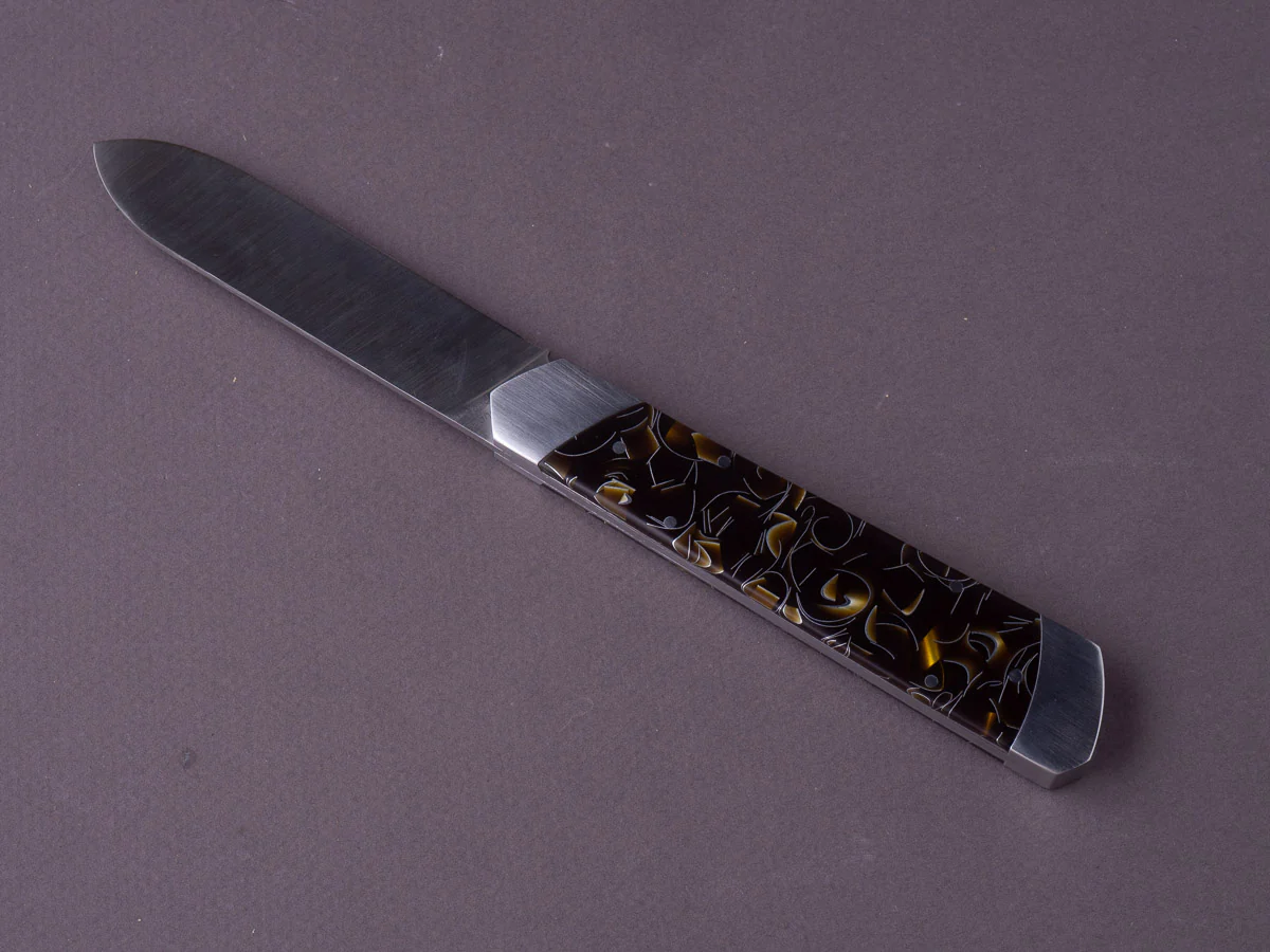 Fontenille Pataud - Folding Knife - Le Pradel - 14C28N - 90mm - Gold Thermochromic Handle - Image 3