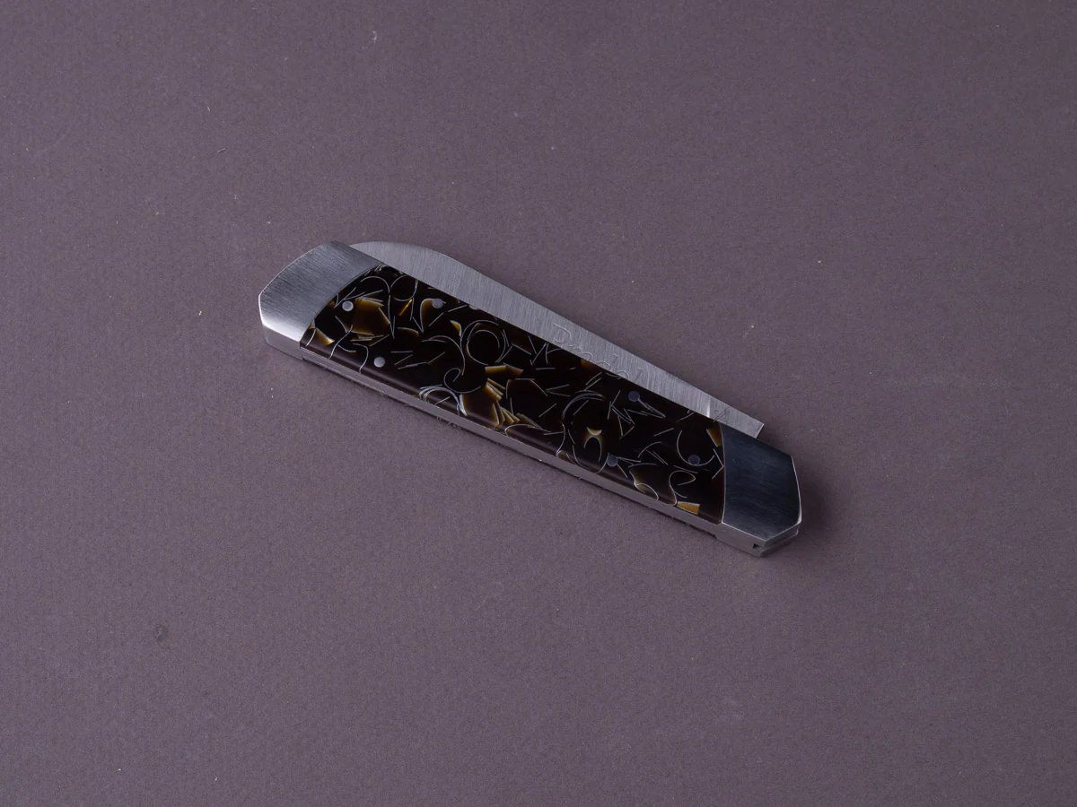 Fontenille Pataud - Folding Knife - Le Pradel - 14C28N - 90mm - Gold Thermochromic Handle - Image 4