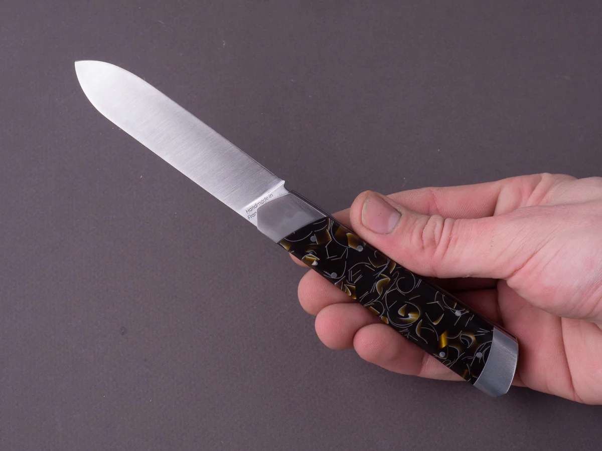 Fontenille Pataud - Folding Knife - Le Pradel - 14C28N - 90mm - Gold Thermochromic Handle - Image 7