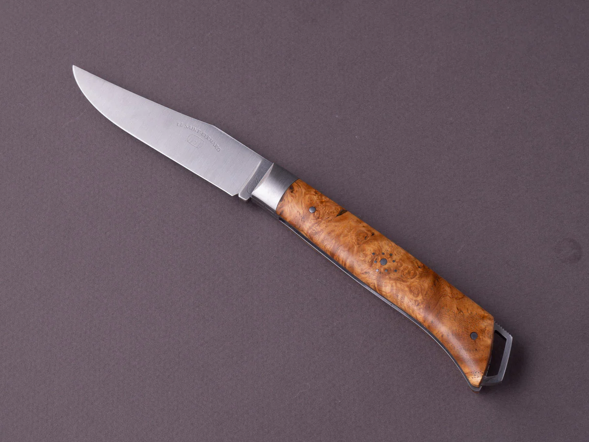 Fontenille-Pataud - Folding Knife - Le Saint Bernard - Lock Back - 90mm - Amboyna Burl