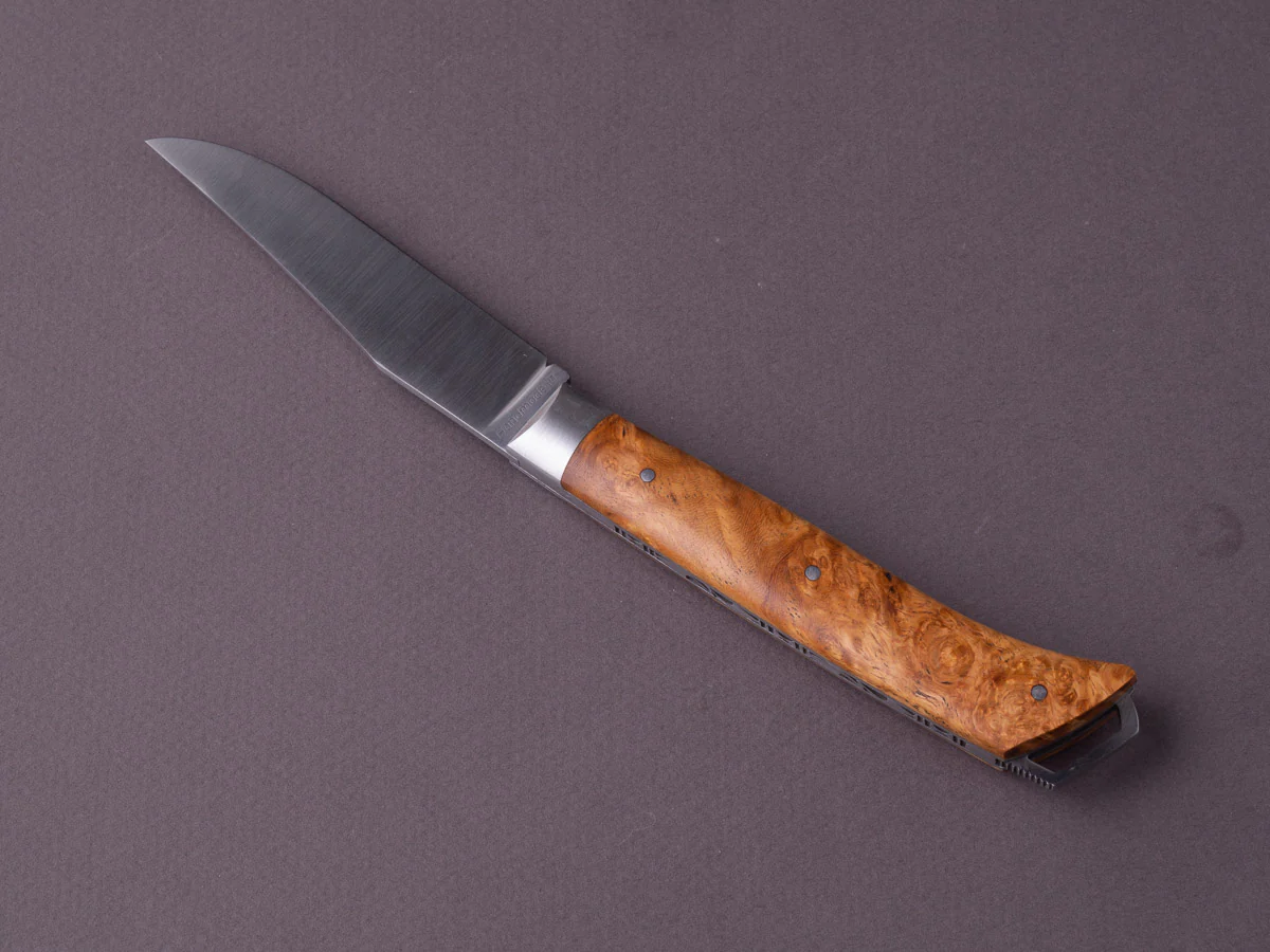 Fontenille-Pataud - Folding Knife - Le Saint Bernard - Lock Back - 90mm - Amboyna Burl - Image 2