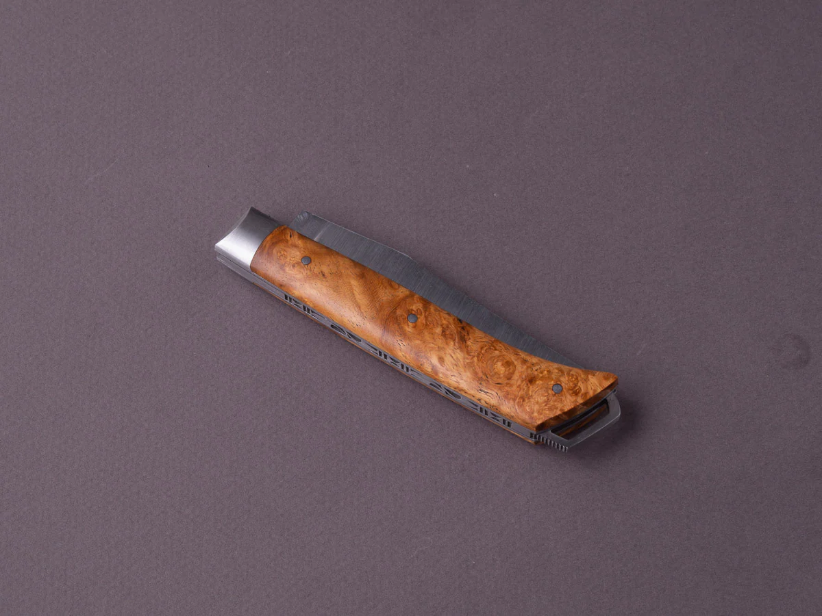 Fontenille-Pataud - Folding Knife - Le Saint Bernard - Lock Back - 90mm - Amboyna Burl - Image 3