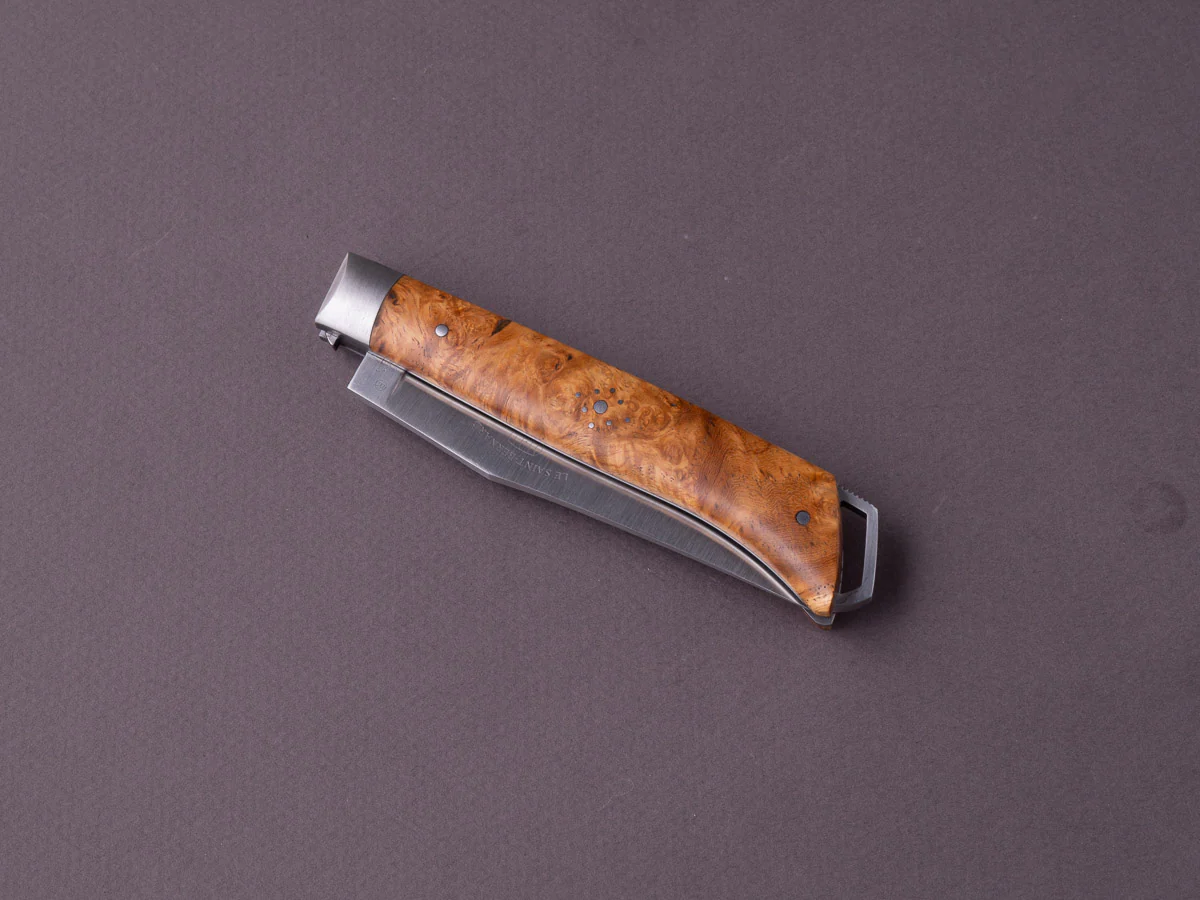 Fontenille-Pataud - Folding Knife - Le Saint Bernard - Lock Back - 90mm - Amboyna Burl - Image 4