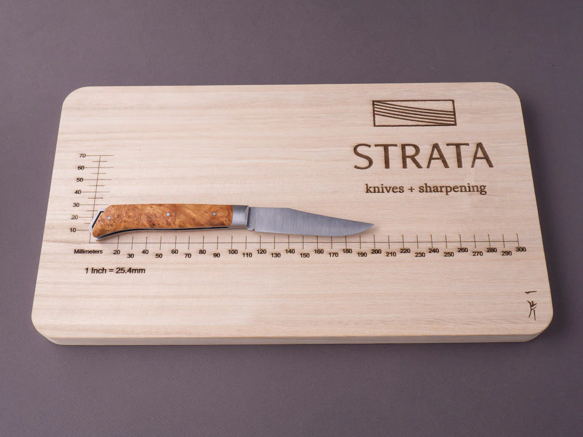 Fontenille-Pataud - Folding Knife - Le Saint Bernard - Lock Back - 90mm - Amboyna Burl - Image 8