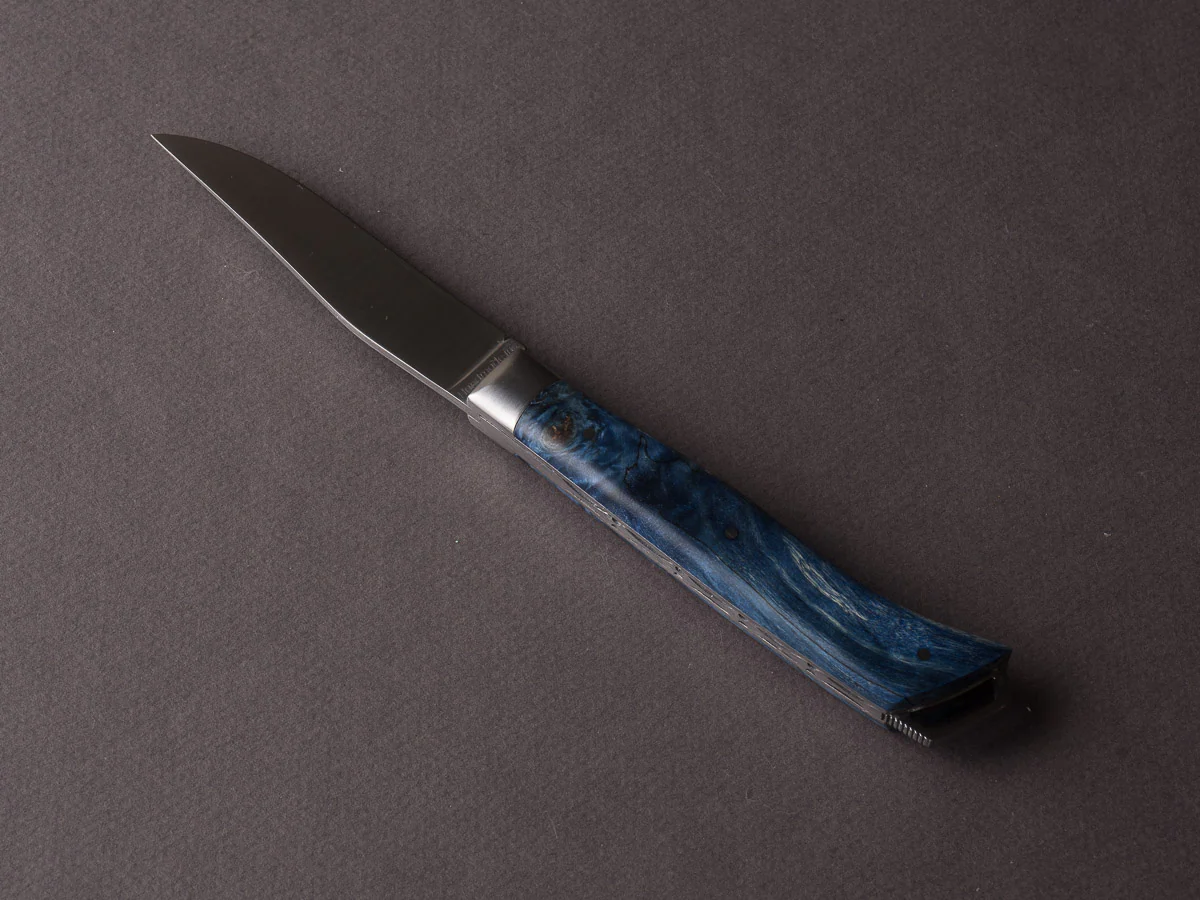 Fontenille-Pataud - Folding Knife - Le Saint Bernard - Blue Poplar Burl - Lock Back - 110mm