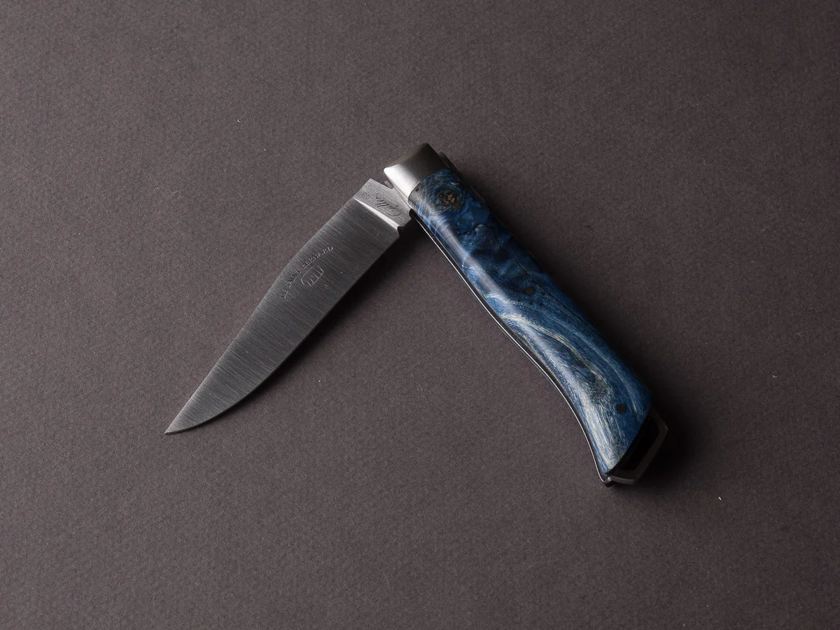Fontenille-Pataud - Folding Knife - Le Saint Bernard - Blue Poplar Burl - Lock Back - 110mm - Image 8