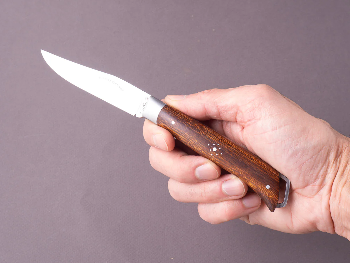 Fontenille-Pataud - Folding Knife - Le Saint Bernard - Lock Back - 12C27 - 110mm - Ironwood - Image 7