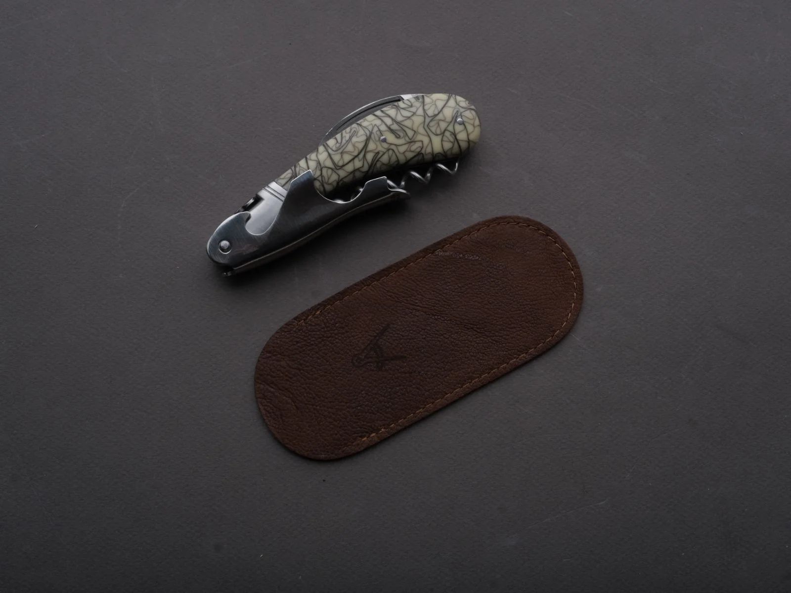 Fontenille Pataud - Sommelier/Wine Key - Laguiole Magnum- Cream Lace Resin Handle