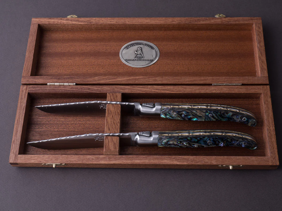 Fontenille-Pataud - Steak Knives - Set of 2 - Laguiole - Mother of Pearl - Image 11