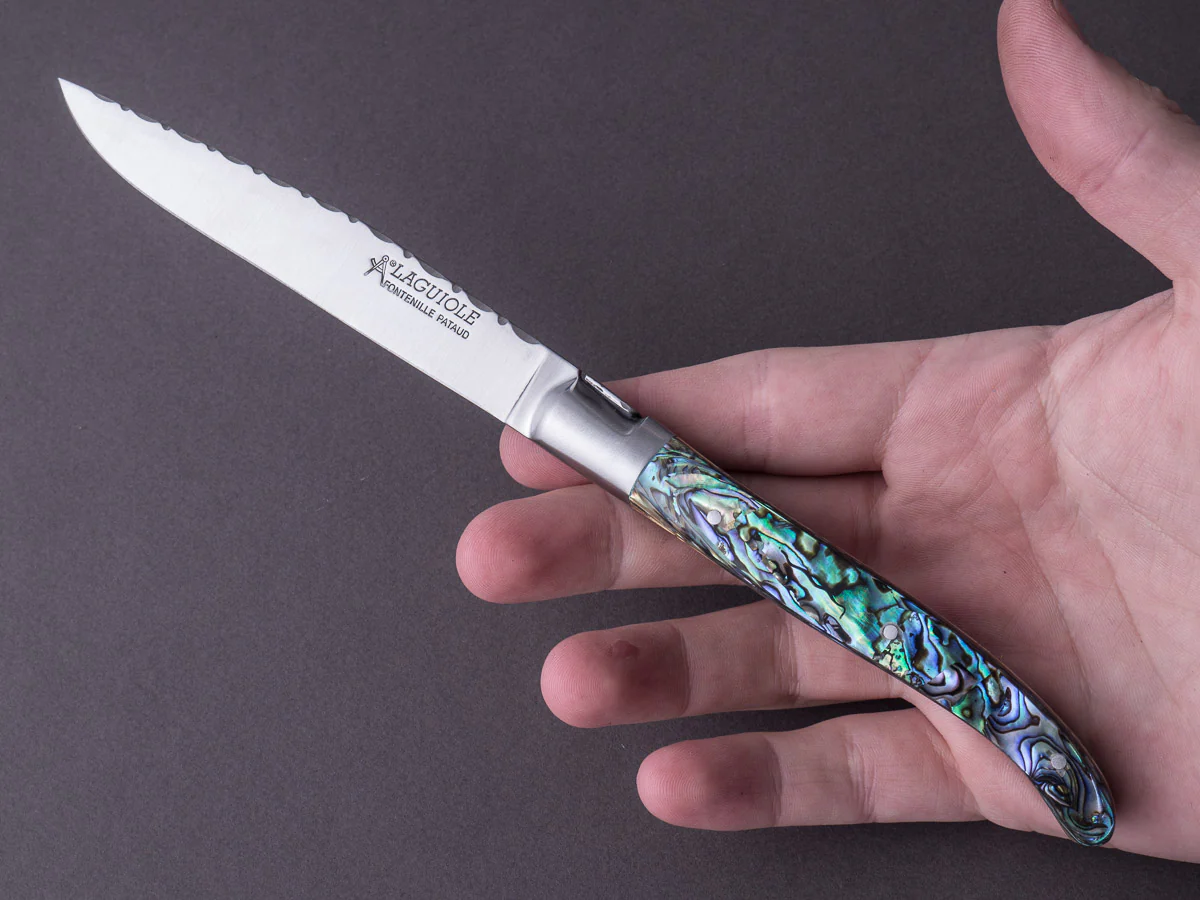 Fontenille-Pataud - Steak Knives - Set of 2 - Laguiole - Mother of Pearl - Image 5