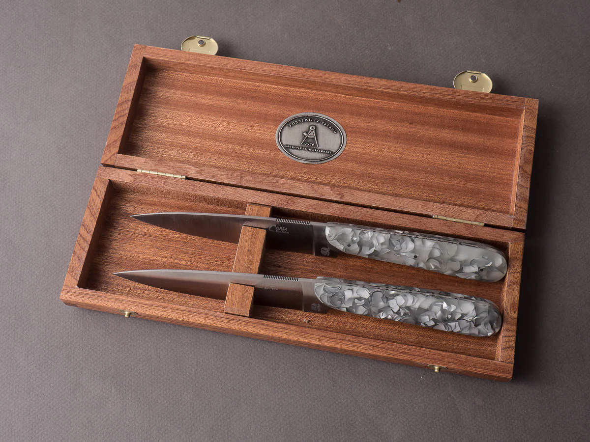 Fontenille-Pataud - Steak/Table Knives - Eleganza Corsa - Phosphorescent - Set of 2 - Image 2