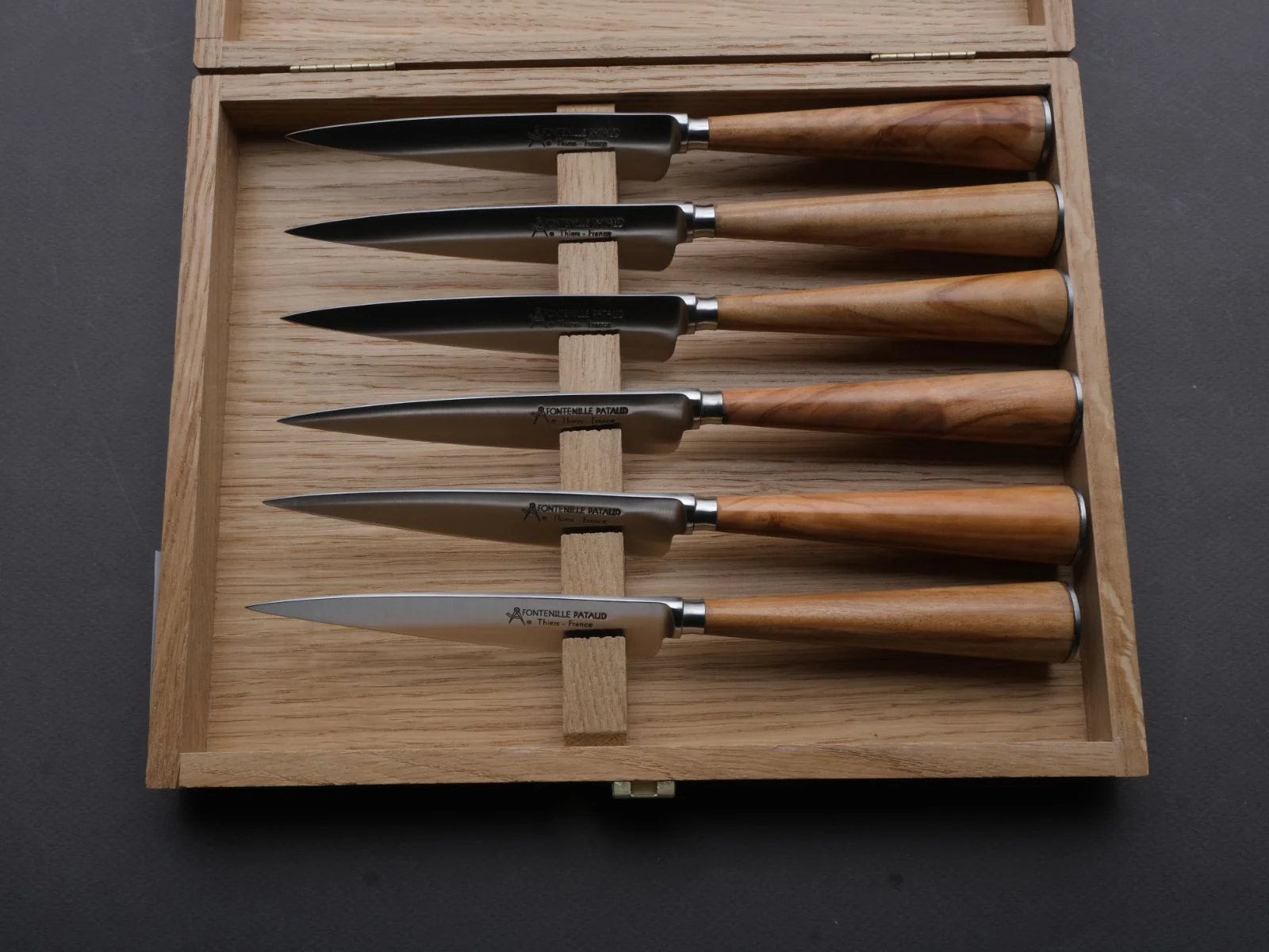 Fontenille Pataud - Steak/Table Knives - Picnic - Olivewood Handles - Set of 6 - Image 5