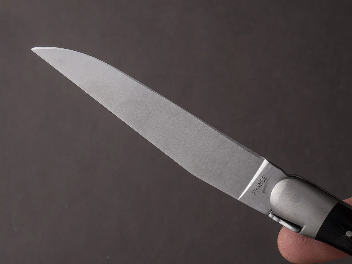 Forge De Laguiole - 12cm Folding Knife - Spring System - Ebony Handle and Satin Finish - Image 6