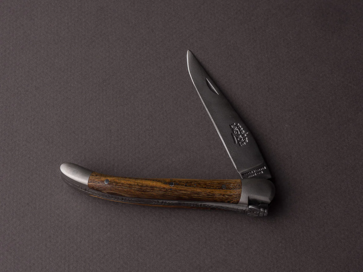 Forge De Laguiole - 90mm Folding Knife - Spring System - Pistachio Handle and Satin Finish - Image 2