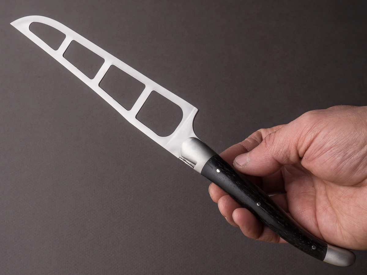 Forge de Laguiole - Barthelemy Cheese Knife - Ebony Wood Handle - Image 6