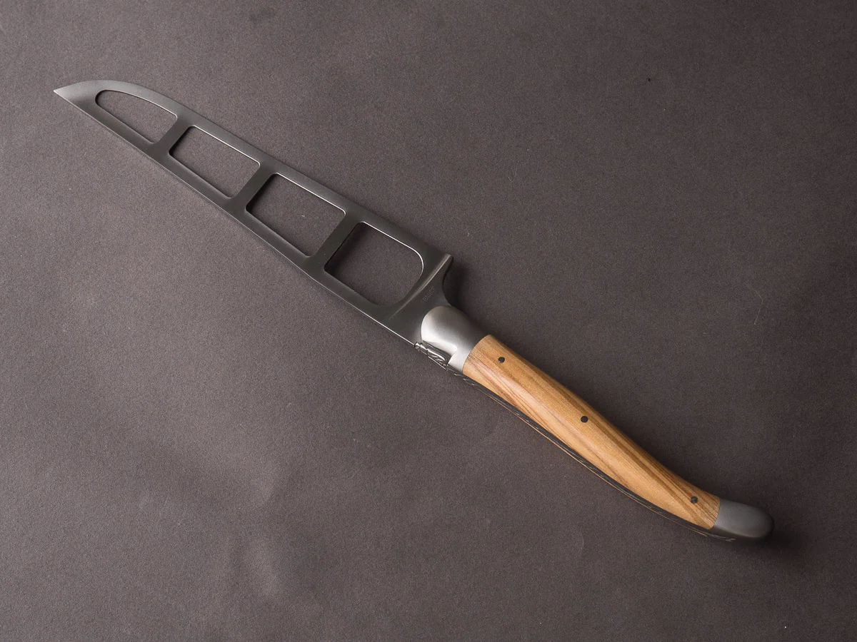 Forge de Laguiole - Barthelemy Cheese Knife - Olive Wood Handle - Image 4
