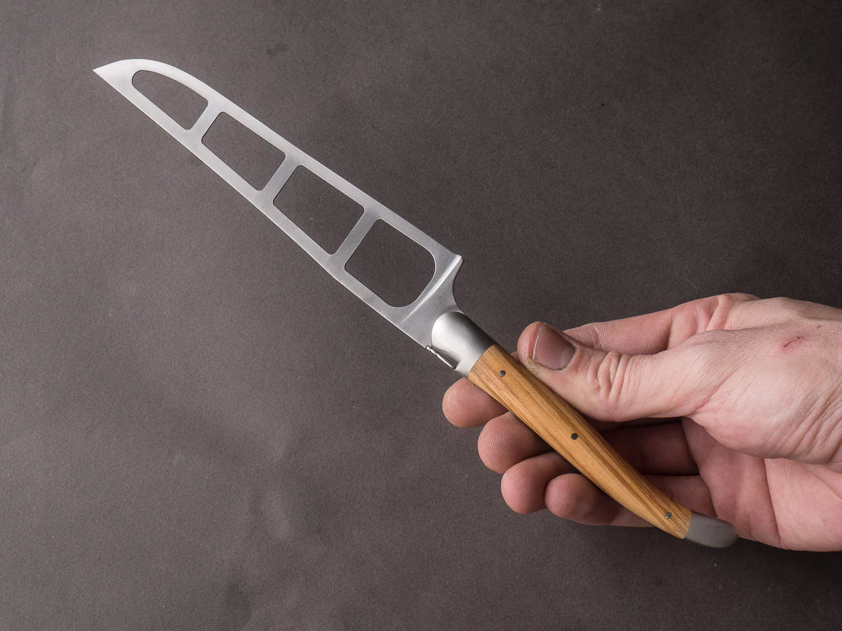 Forge de Laguiole - Barthelemy Cheese Knife - Olive Wood Handle - Image 6