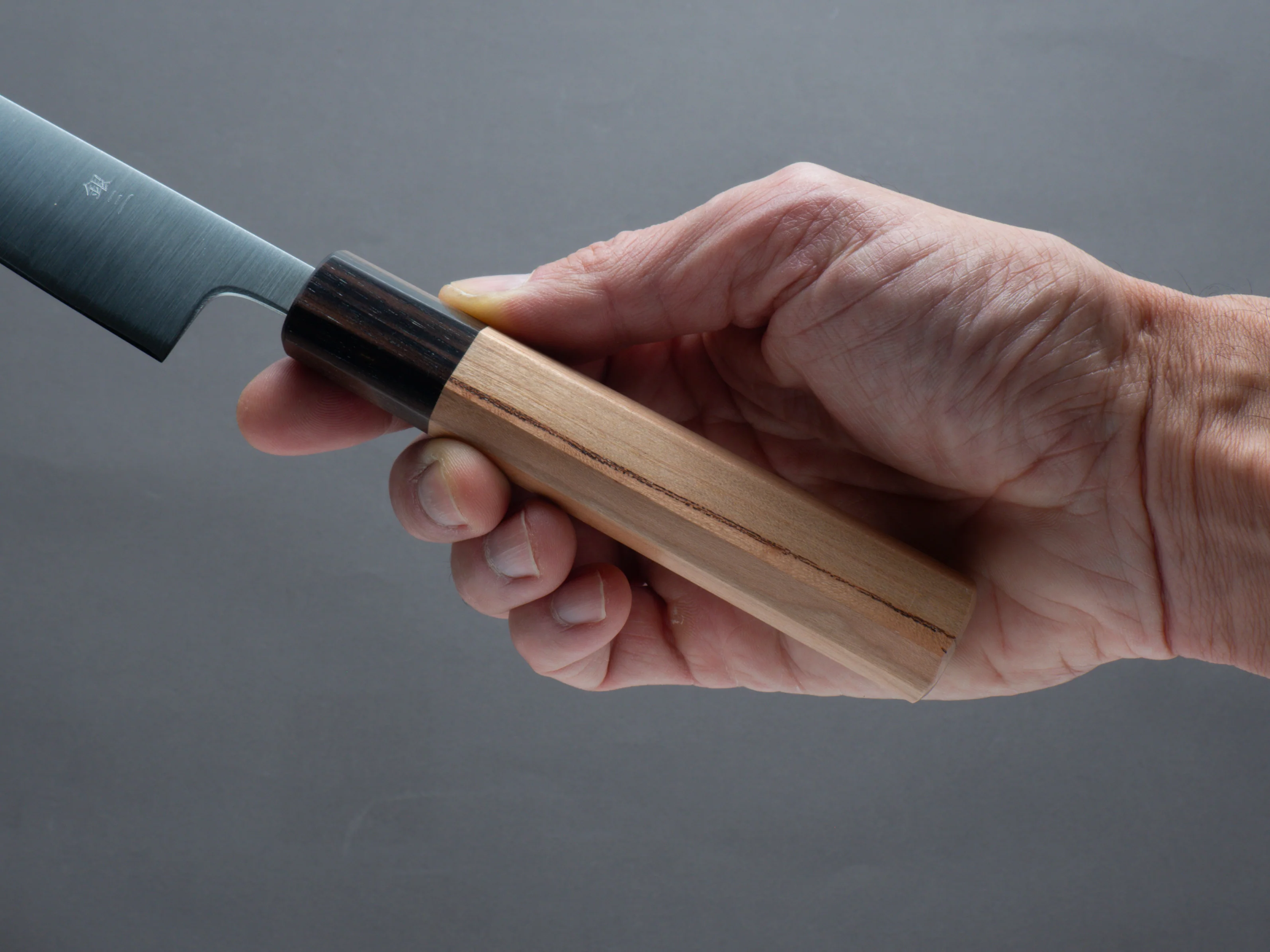 Hitohira - Futana - Ginsan - Migaki- Petty - 150mm - Cherry Wood Handle - Image 5