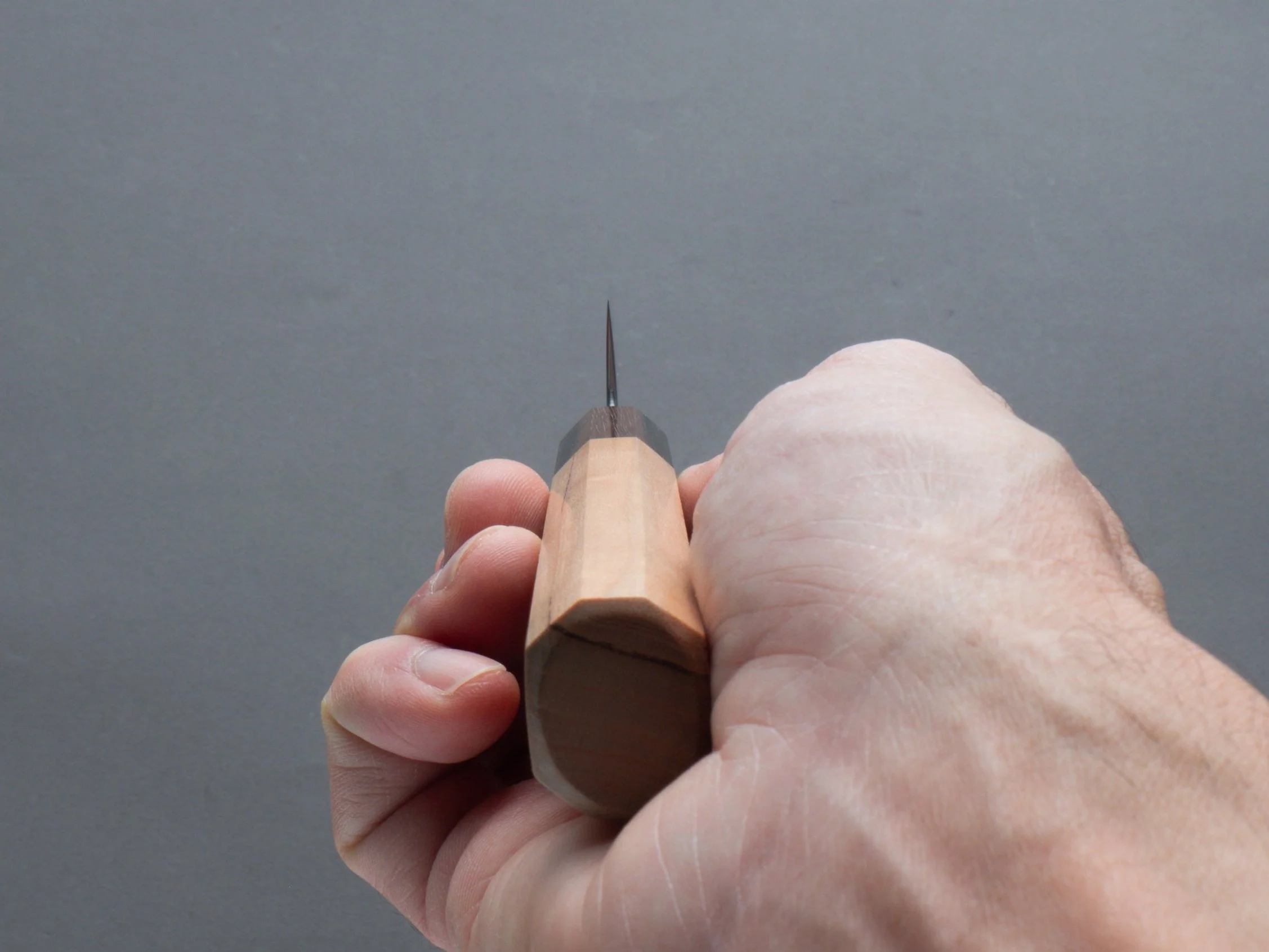 Hitohira - Futana - Ginsan - Migaki- Petty - 150mm - Cherry Wood Handle - Image 7