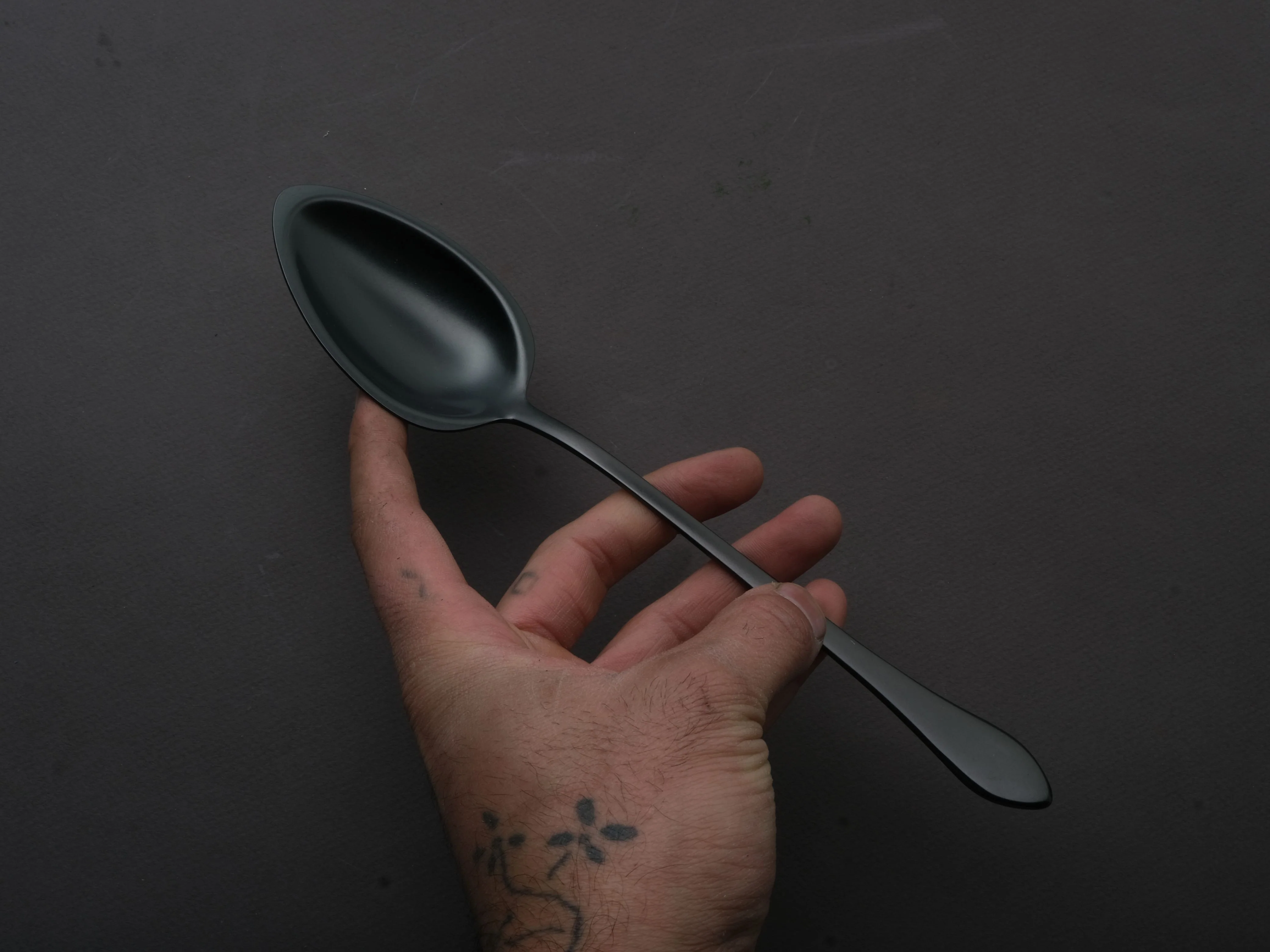 Gestura - 01 Black/Gunmetal - Utility Spoon - Table Spoon - Image 3