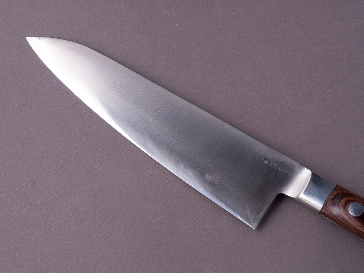 Goko Hamono - Kogetsu - Mandai - Stainless - 180mm Gyuto - Mahogany Western - Image 5
