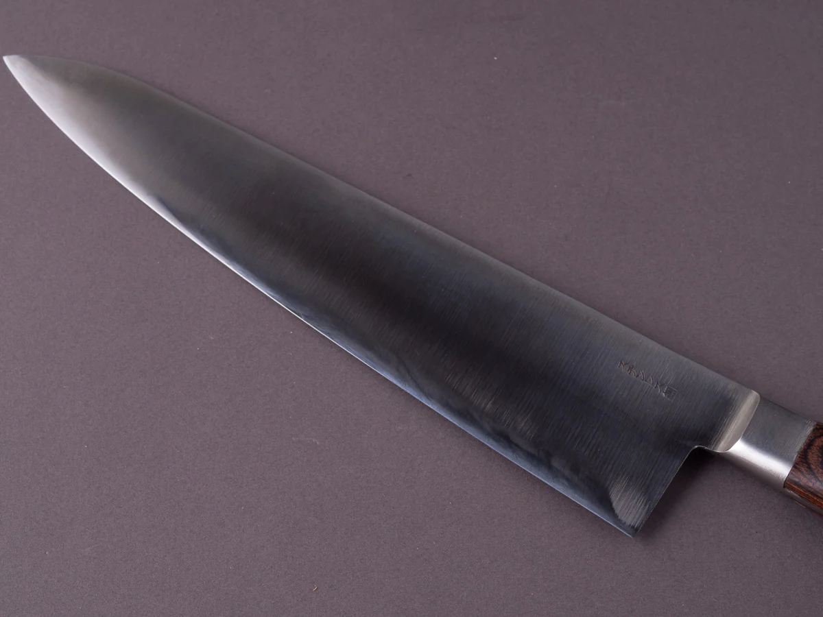 Goko Hamono - Kogetsu - Mandai - Stainless - 240mm Gyuto - Western Mahogany Handle - Image 4