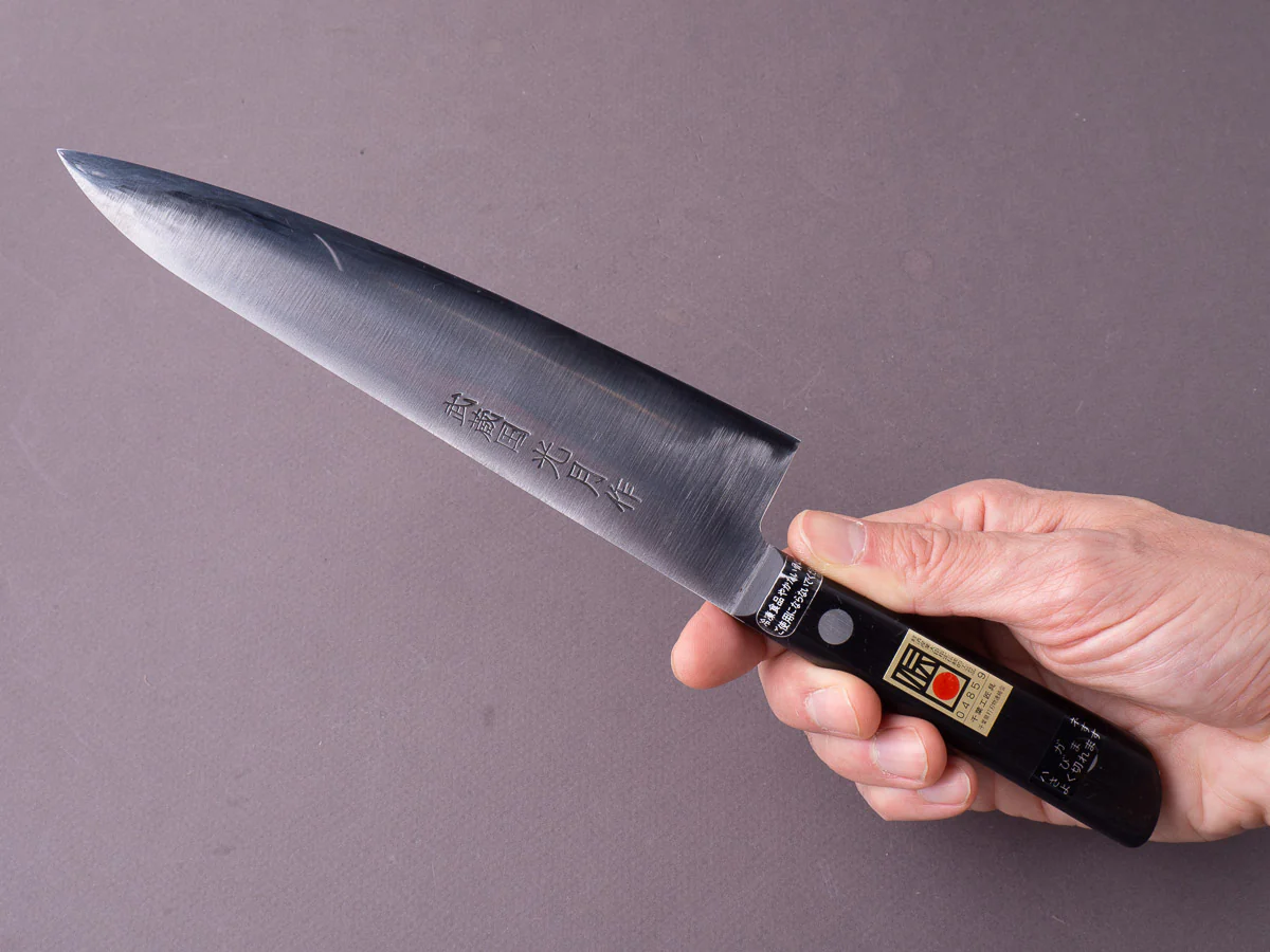 Goko Hamono - Kogetsu - Mono SK - 180mm Gyuto - Western Handle - No Bolster - Image 7