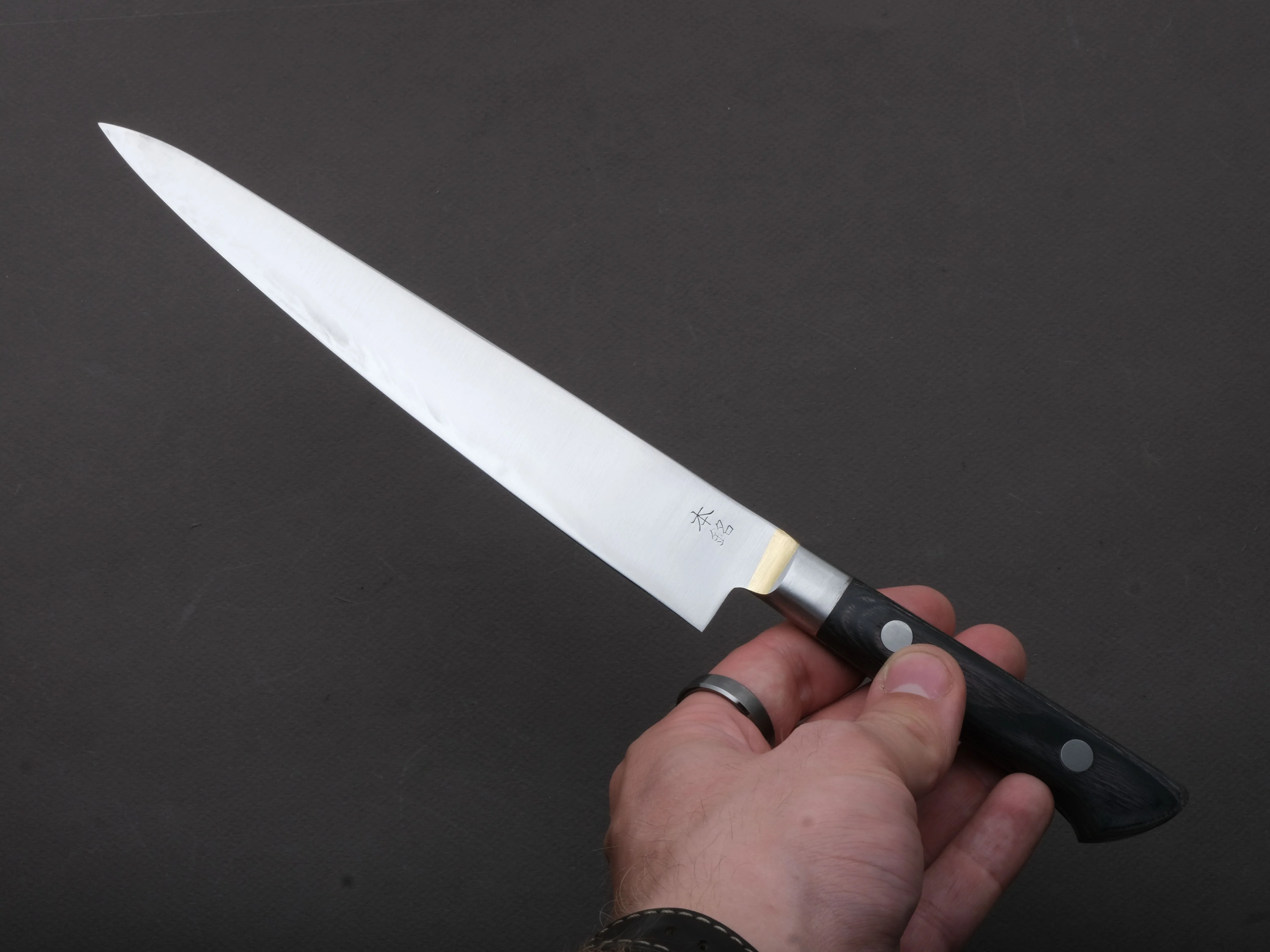 Goko Hamono - Kogetsu - Mono SK - Sujihiki - 210mm - Western Handle - Image 4
