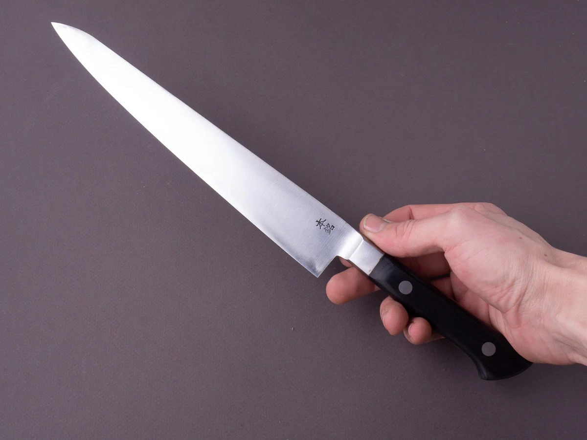 Goko Hamono - Kogetsu - Mono SK - 240mm Sujihiki - Western Handle - Image 7