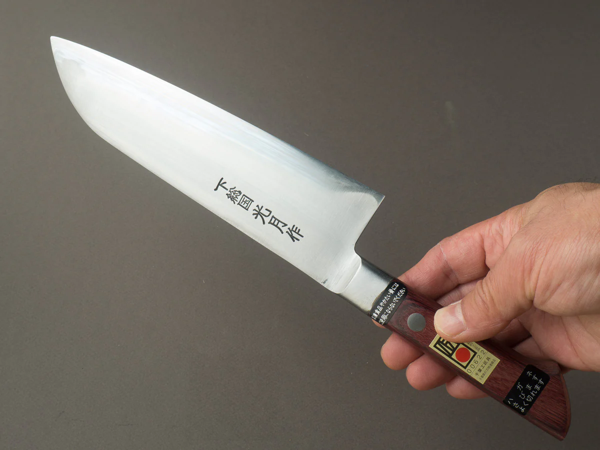 Goko Hamono - Kogetsu - Mono White #1 - 180mm - Santoku - Western Handle - Image 15