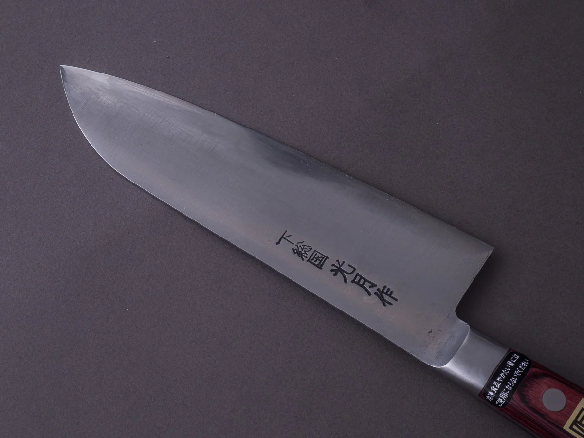 Goko Hamono - Kogetsu - Mono White #1 - 180mm - Santoku - Western Handle - Image 5