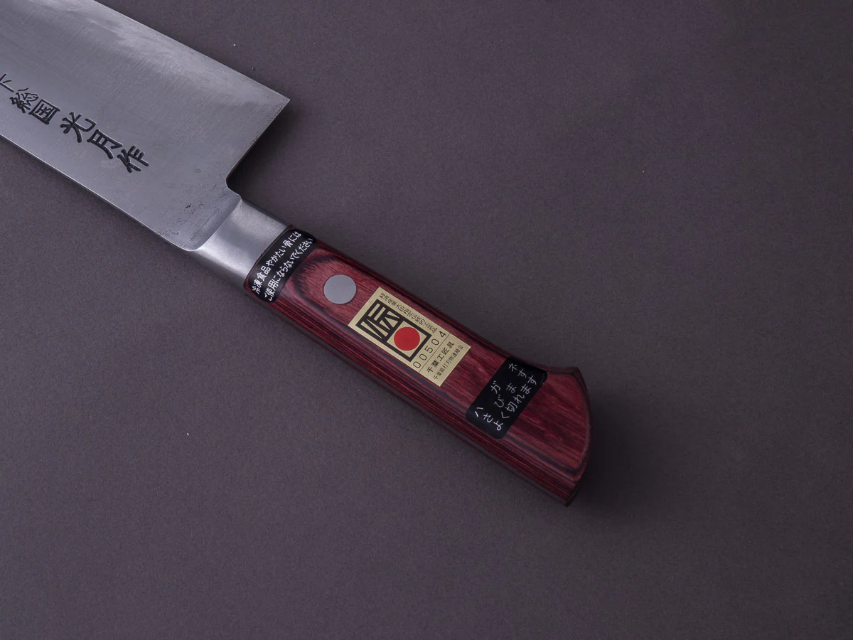 Goko Hamono - Kogetsu - Mono White #1 - 180mm - Santoku - Western Handle - Image 7
