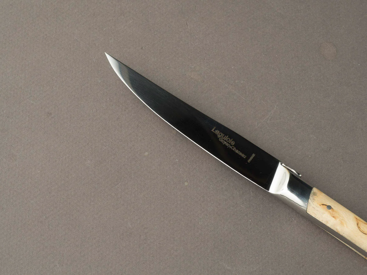 Goyon Chazeau - Steak/Table Knives - Laguiole Klasse G - Birch Handles - Set of 6 - Image 3