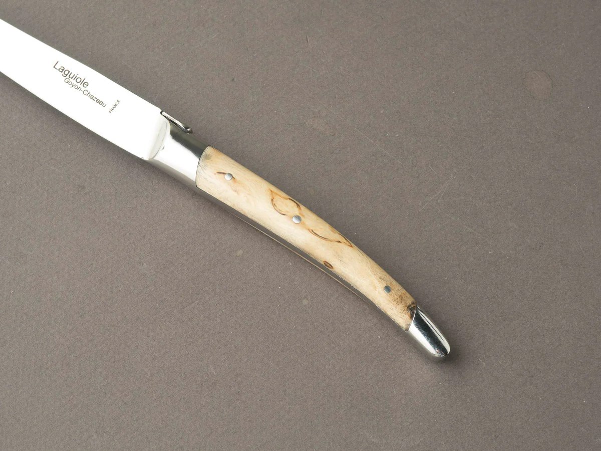 Goyon Chazeau - Steak/Table Knives - Laguiole Klasse G - Birch Handles - Set of 6 - Image 5