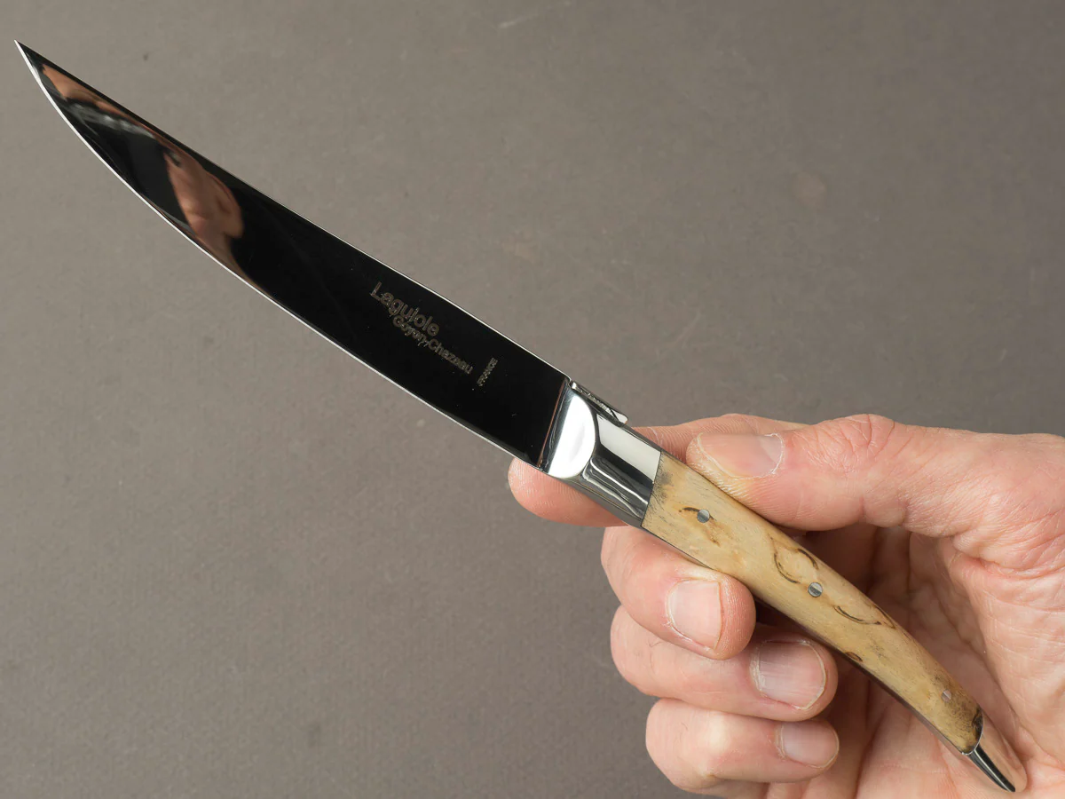 Goyon Chazeau - Steak/Table Knives - Laguiole Klasse G - Birch Handles - Set of 6 - Image 6