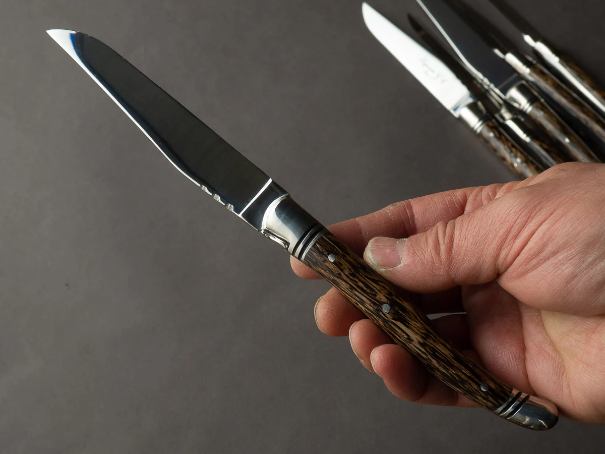 Goyon Chazeau - Laguiole Prestige - Steak/Table Knives - Wenge Handle - Set of 6 - Image 3