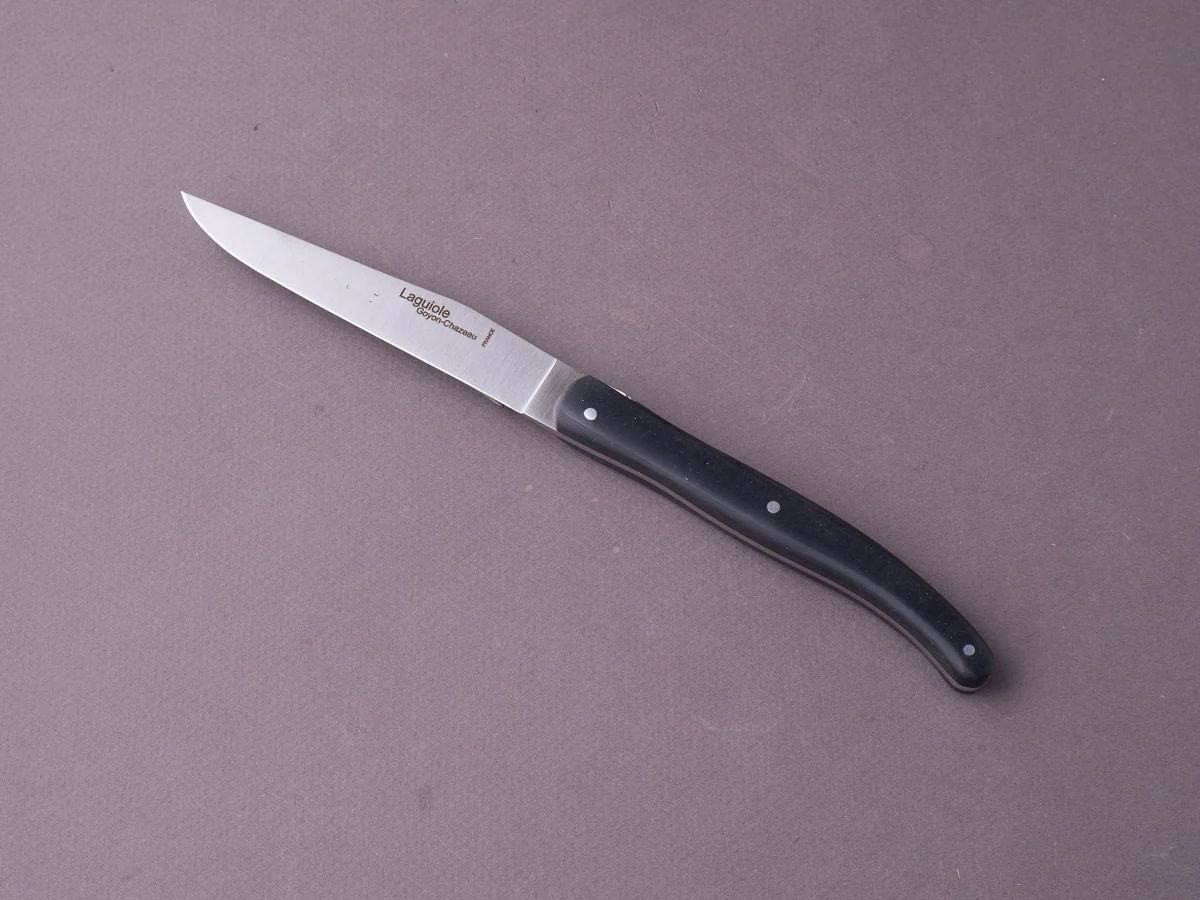 Goyon-Chazeau - Laguiole - Steak/Table Knives - Black Paperstone - Set of 6 - Image 3