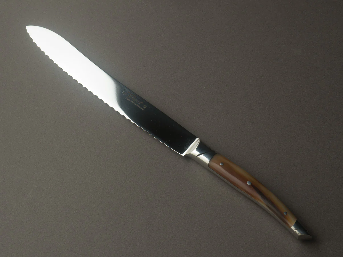 Goyon Chazeau - Le Thiers - Bread Knife - 185mm - Aubrac Horn Handle