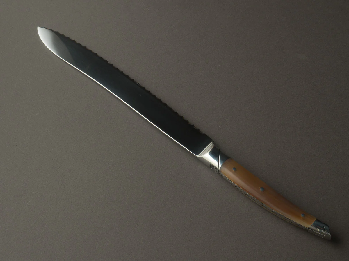 Goyon Chazeau - Le Thiers - Bread Knife - 185mm - Aubrac Horn Handle - Image 2