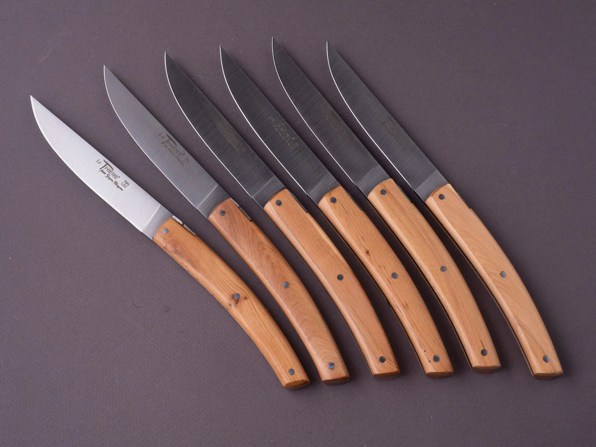 Goyon-Chazeau - Le Thiers Pirou - Steak/Table Knives - Juniper - Set of 6