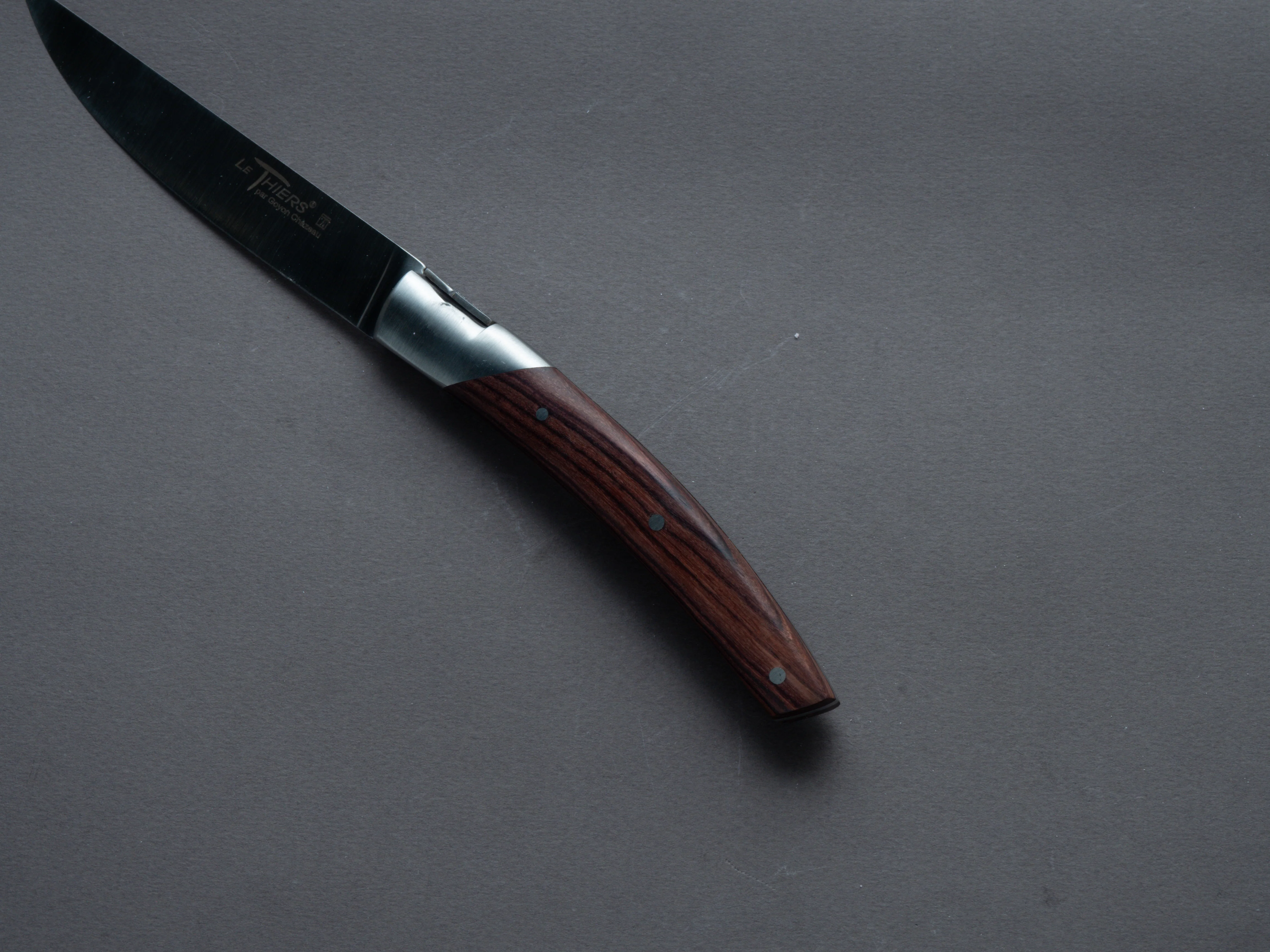 Goyon Chazeau - Le Thiers Pirou Avantage - Steak/Table Knives - Violet Wood Handle - Image 6