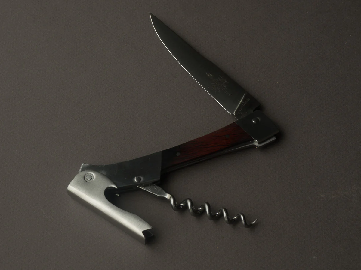 Goyon-Chazeau - St Vincent - Sommelier/Wine Key - Burgundy Wood Handle - Cork Box