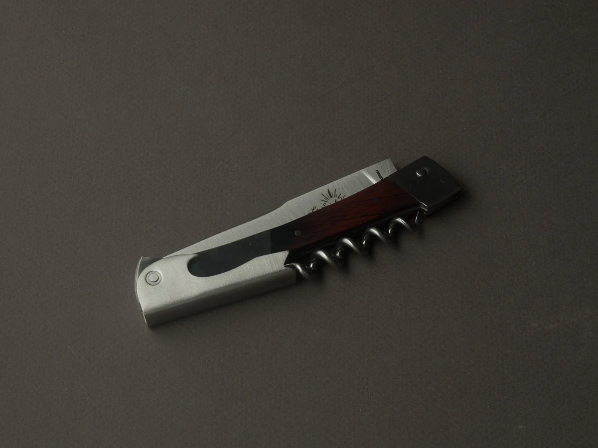 Goyon-Chazeau - St Vincent - Sommelier/Wine Key - Burgundy Wood Handle - Cork Box - Image 2