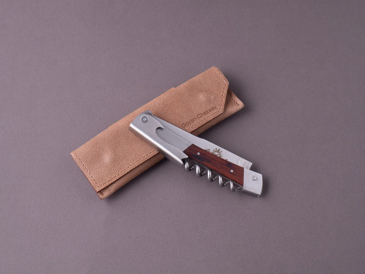 Goyon-Chazeau - St Vincent - Sommelier/Wine Key - Stamina Wood Handle - Cork Box
