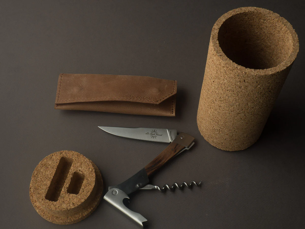 Goyon-Chazeau - St Vincent - Sommelier/Wine Key - Vine Wood Handle - Cork Box - Image 7