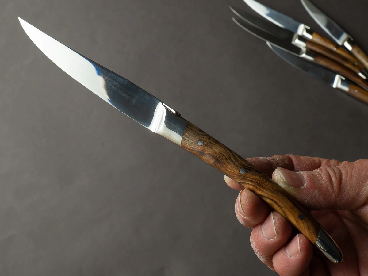 Goyon Chazeau - Steak Knives - Laguiole Moderne - Pistachio - Set of 6 - Image 4