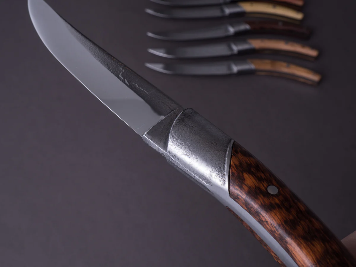 Goyon-Chazeau - Styl'ver - Steak/Table Knives - Mixed Wood Handle - Rustic Bolster - Set of 6 - Image 7