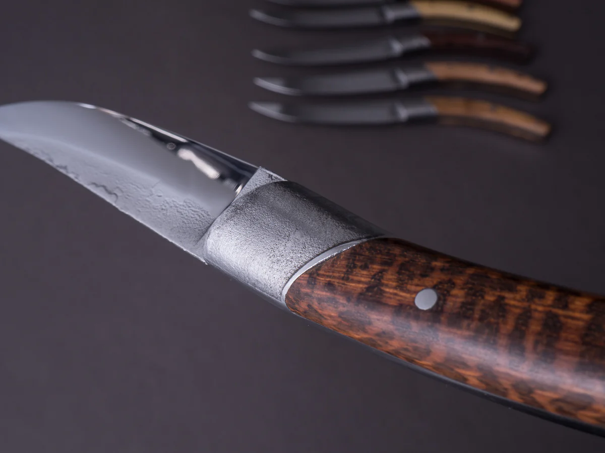 Goyon-Chazeau - Styl'ver - Steak/Table Knives - Mixed Wood Handle - Rustic Bolster - Set of 6 - Image 9