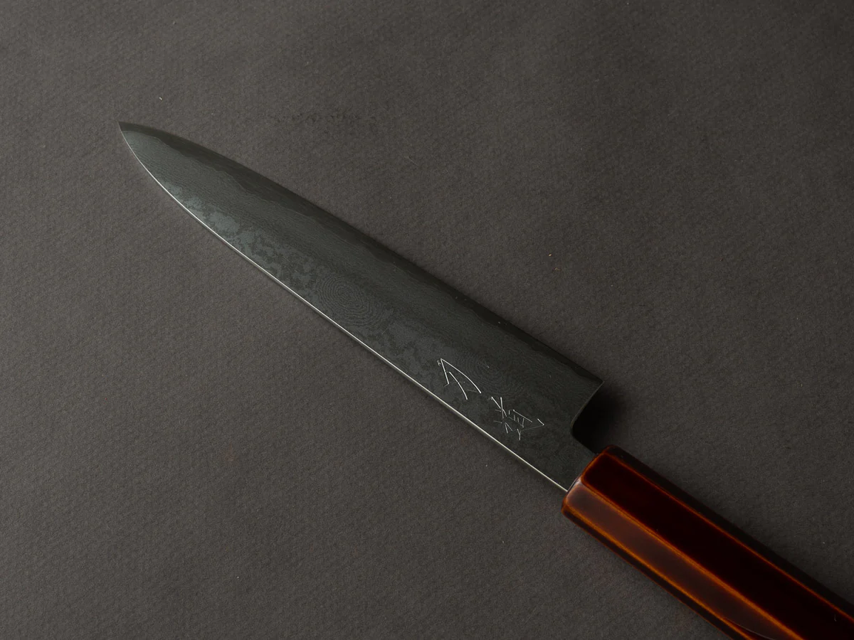 HADO - Kijiro - Ginsan - Damascus - 150mm Petty - Urushi Handle - Image 2