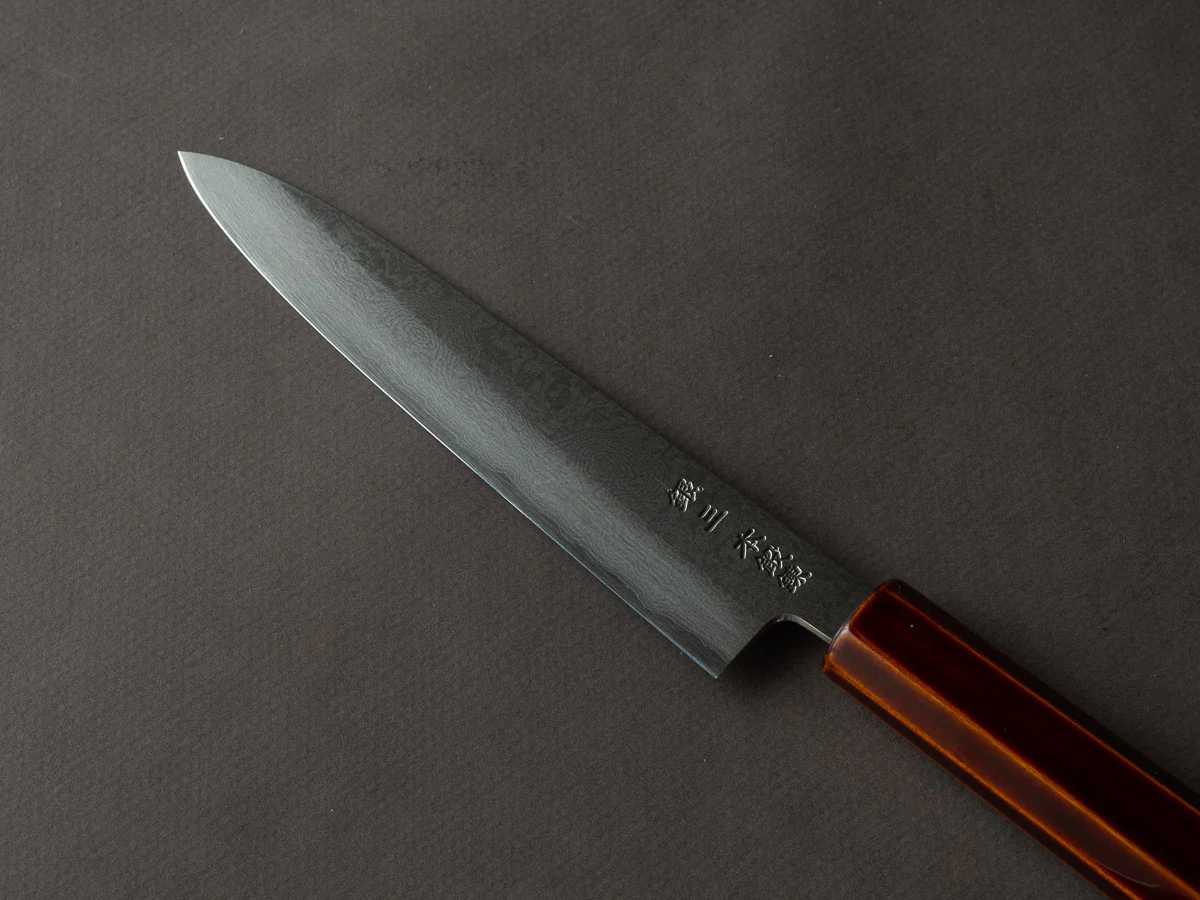 HADO - Kijiro - Ginsan - Damascus - 150mm Petty - Urushi Handle - Image 3